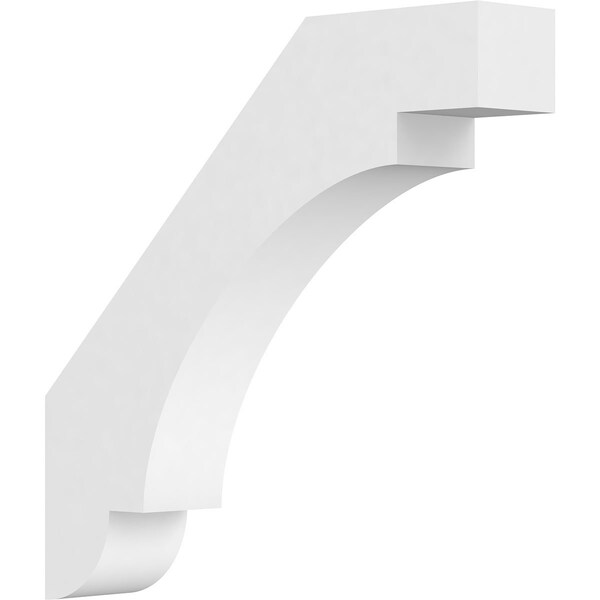 Ekena Millwork 3"W x 18"D x 18"H Standard Aspen Architectural Grade PVC Knee Brace BRCP03X18X18ASP - main
